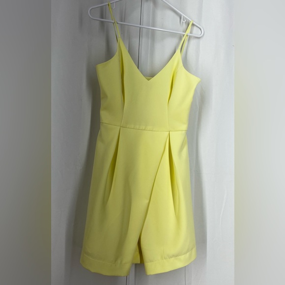 GB light yellow women’s mini dress sleeveless - Picture 4 of 14